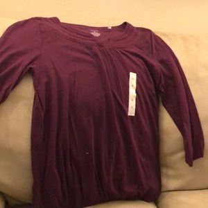 Maroon quarter sleeve